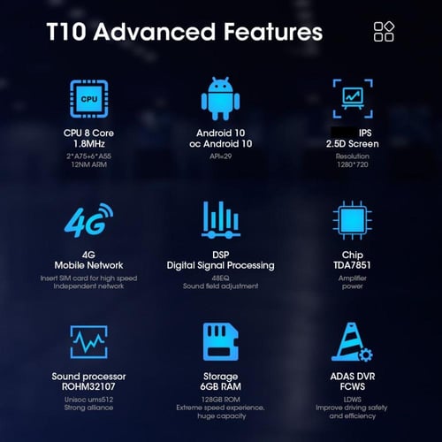 Idrive M80 4+64 Carplay+Auto 9 شاشة عمومي تسعة انش