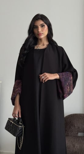 كريب كوري مع شيفون ملون