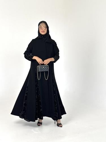 كريب سراميك مع شيفون مخمل