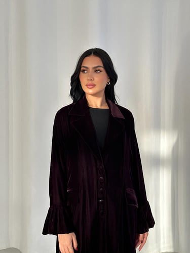 عبايه مخمل كوري