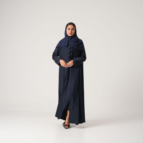 عبايه كريب مع مرد داخلي