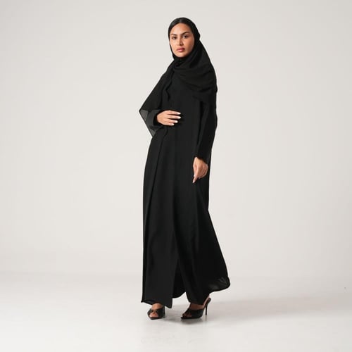 عبايه كريب مع مرد داخلي