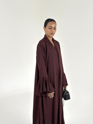 عبايه شيفون لمعه ياباني