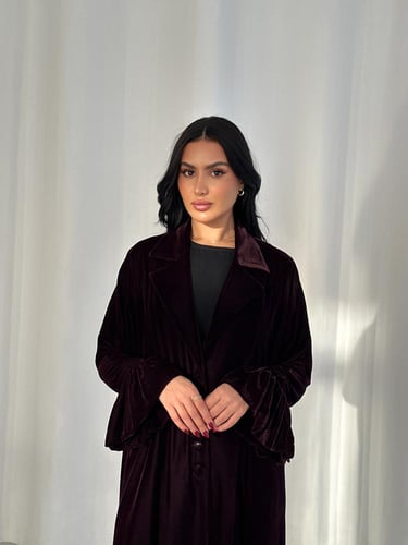 عبايه مخمل كوري