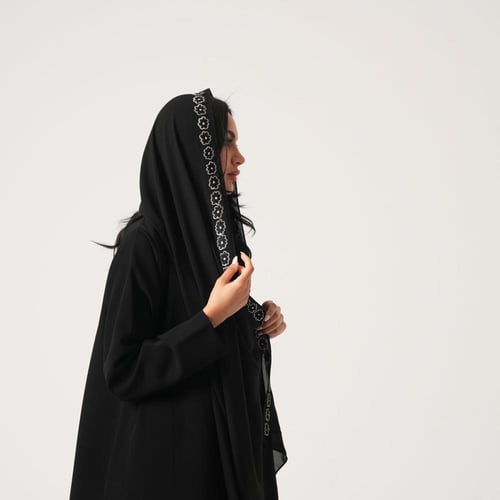 عبايه سراميك مع تطريز