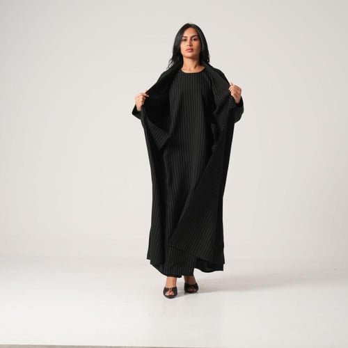 عبايه كريب مع مرد داخلي