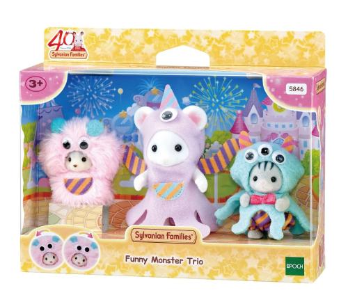 سلفانيان فاميليز مجموعة الثلاثي المرح | Sylvanian Families Funny Monster Trio