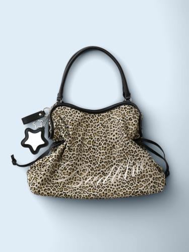 Leopard Dimsum Bag Beige