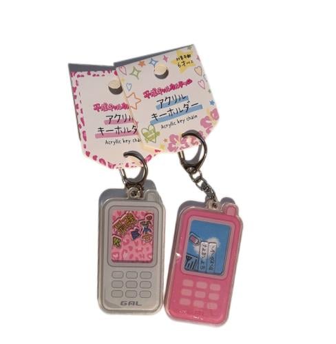 ميدالية الهاتف من هيساي ريترو | Flip-phone acrylic...