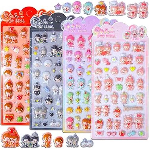 ملصقات مونتشيتشي الفقاعية | Monchhichi Pop Seal 3D...