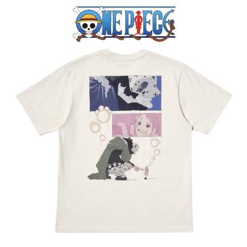 [يونيكلو x ون بيس] قميص ون بيس باللون البيج| UT On...