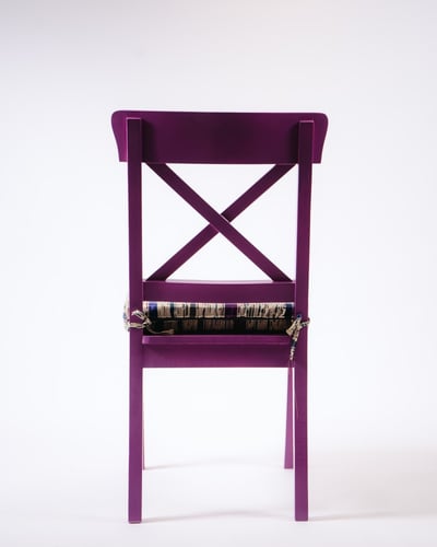 Wooden Chair & Cushion Set