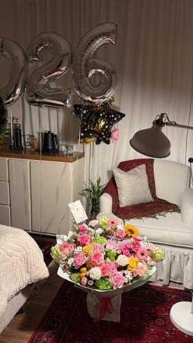 بوكيه نيو يير مع البلالين