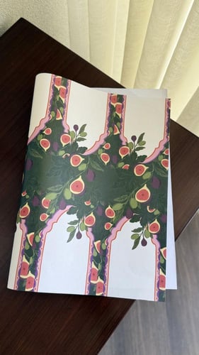 مجموعة ورق تغليف تين وزيتون ( ورقتين )