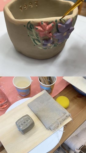 تجربة عمل كوب خزف