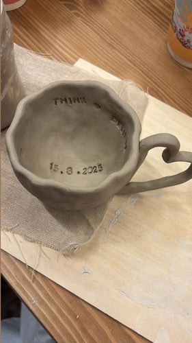 تجربة عمل كوب خزف