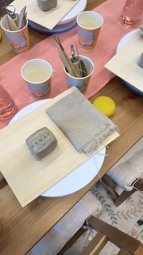 تجربة عمل قطعة خزفية