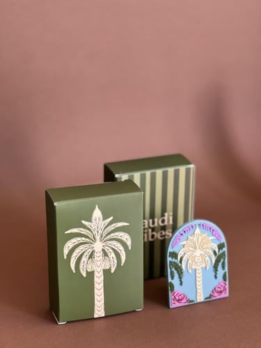 مغناطيس مطاطي Saudi Vibes