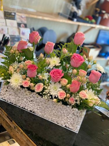 Acrylic flower arrangement
