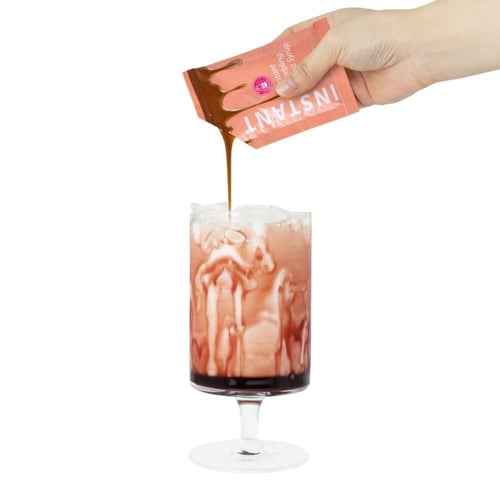 شاي البوبا بنكه الشاي الأسود ( 4 أكواب)