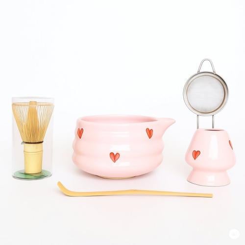 أدوات الماتشا - بيبي ماتشا وردي