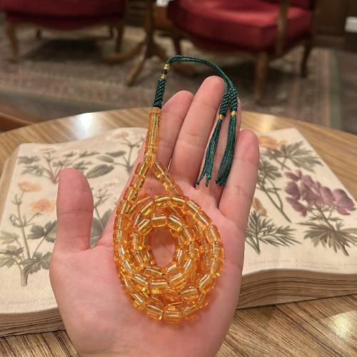 سبحة مستكة المانية كركوشة - شمعي شفاف