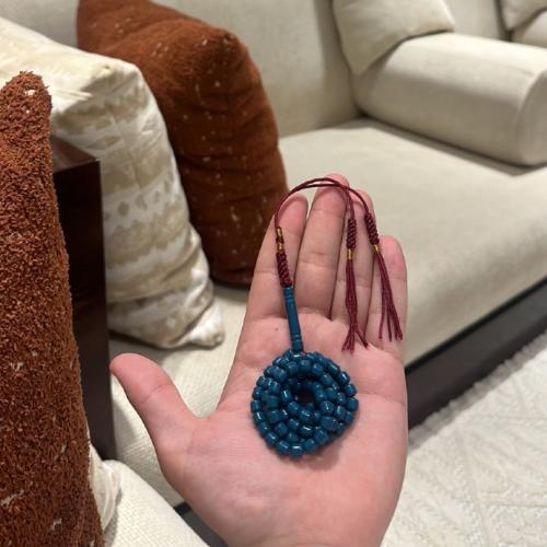 سبحة مستكة المانيه كركوشة - تركوازي نقي