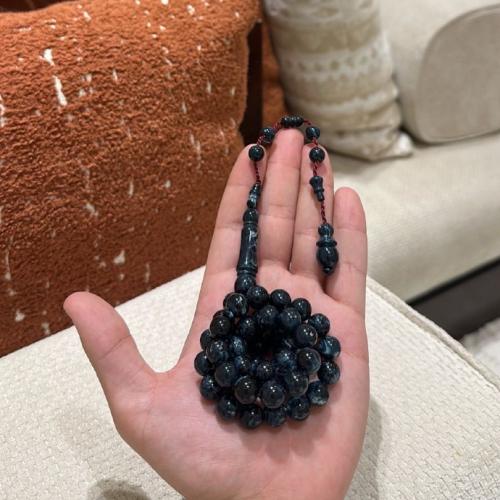 سبحة بكلايت تمليكة - كحلي مخلوط