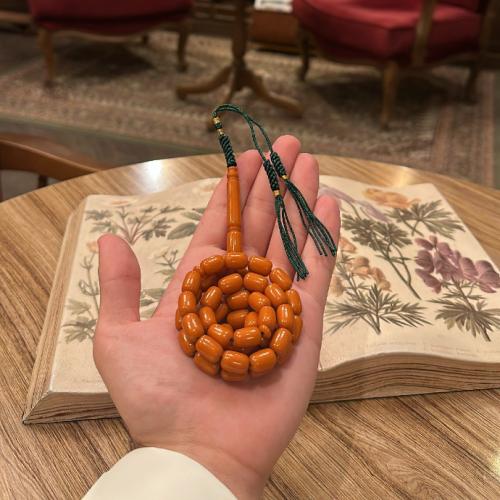 سبحة بكلايت كركوشة - بني محمر