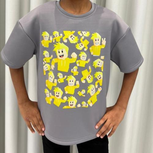 تي شيرت لؤي (رصاصي) التصميم الجديد