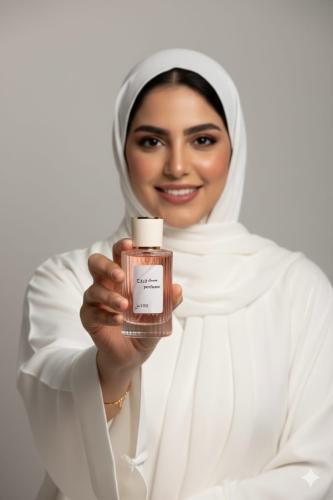 مسك المشاعر - عطر نسائي فاخر، زجاجة شفافة