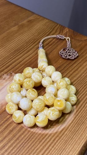 مسباح بكلايت اصفر مموج