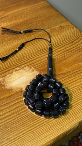 مسباح بكلايت أسود بكركوشة أسود