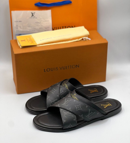 صندل LV Oasis اسود/ ذهبي