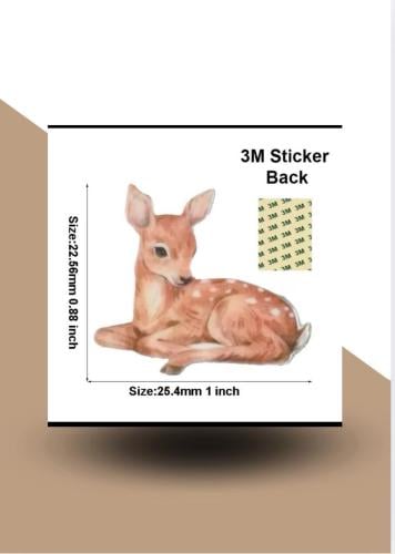 استيكر حديد للجوال غزال