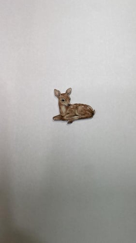 استيكر حديد للجوال غزال