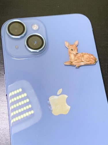 استيكر حديد للجوال غزال