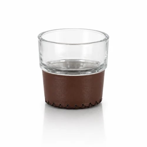 Leather-coated cup