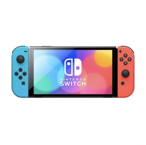 Nintendo Switch OLED Console - Blue and Red Joy Co...