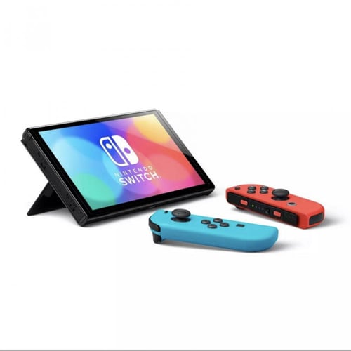 Nintendo Switch OLED Console - Blue and Red Joy Co...