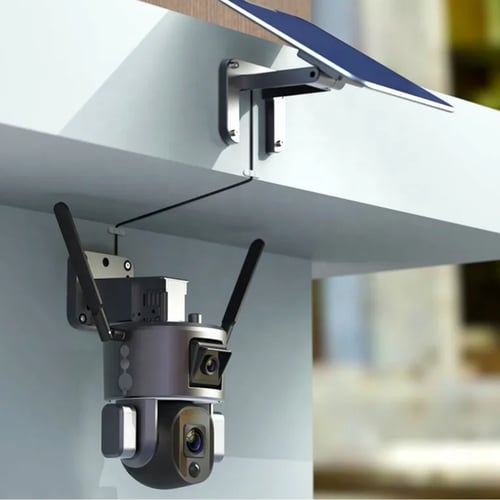 كاميرا مراقبة طاقة شمسية الإصدار المطور 4K عالية ا...