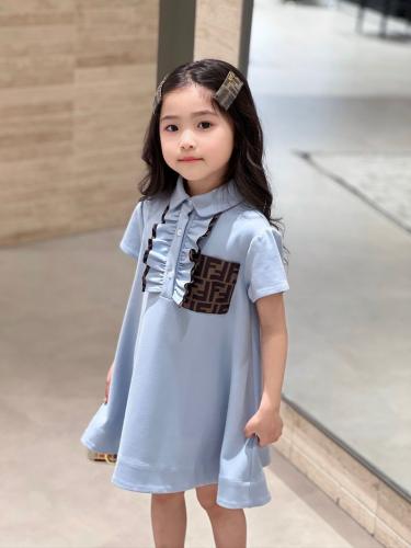 فستان فندي قطن