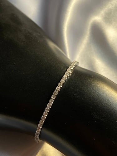 إسوارة تنس 2.5mm فضة