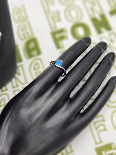 خاتم الكرة حجر opal