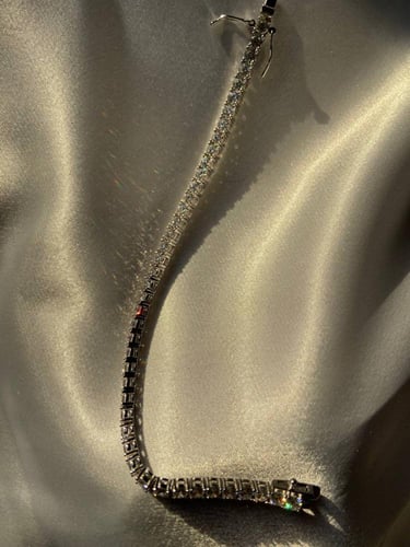 إسوارة تنس 2.5mm فضة