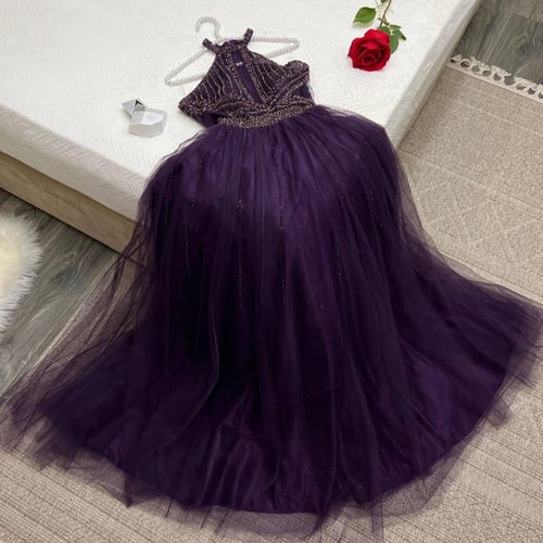 فستان موف انيق