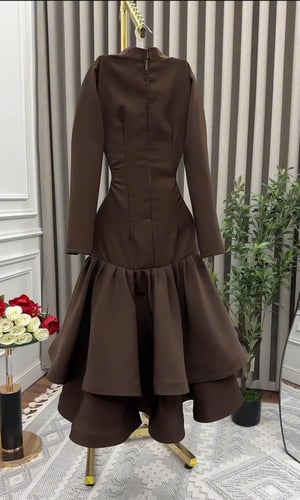 فستان بثلاث الوان