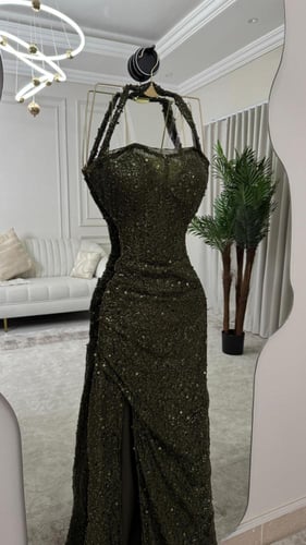 فستان سهره زيتي