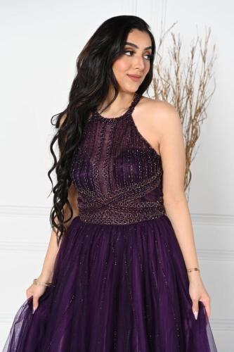 فستان موف انيق