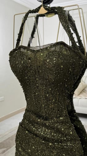 فستان سهره زيتي